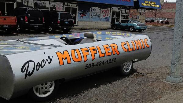 DesignerDecal's tweet photo. Check out Doc's-Muffler-Clinic-Mobile. Batman is missing one of his cars. http://t.co/DToofGqP09 #designerdecal http://t.co/1w82cofxOI