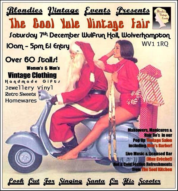 blondiesevents's tweet photo. #xmasvintagefair #blondiesvintage #wolvescivic SAT DEC 7th 10-5 Wolves Wulfrun! http://t.co/8YdxdGepBh