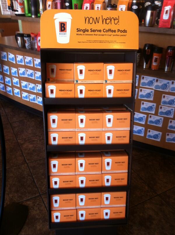 Pod Coffee arriving at BIGGBY locations :) Amazing extraction !!