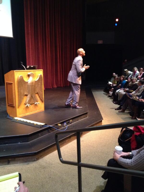 BrinsonKaye's tweet photo. Impressive speaker.  Message of live selfless so that we everyone can benefit. http://t.co/HPbjJAkKyK