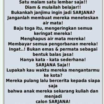 PaudUAI's tweet photo. Ssstttt tidur sana jangan begadang terus! Sebelum tidur WAJIB BACA u/ para calon SARJANA! :") http://t.co/49EgvnfGTc