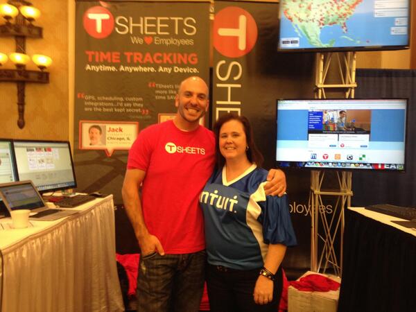 kelsiemedel's tweet image. [small tear] So happy for @MattRissell but sad to miss my gal @dawnbrolin in the @tsheets booth at #Solutions13!