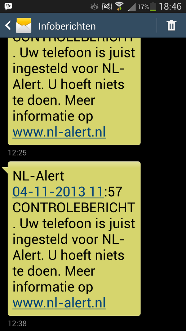 linliz's tweet photo. Waardeloos dus....3x gehad pas rond half 1#nl-alert http://t.co/Qw3zg7se4r