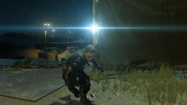 Konami's tweet photo. Just announced, the open-world prologue to #MGS V, MGS:GZ will be avail Spring 2014. Details @ http://t.co/g1hiLQzipK http://t.co/HksGVQiduW