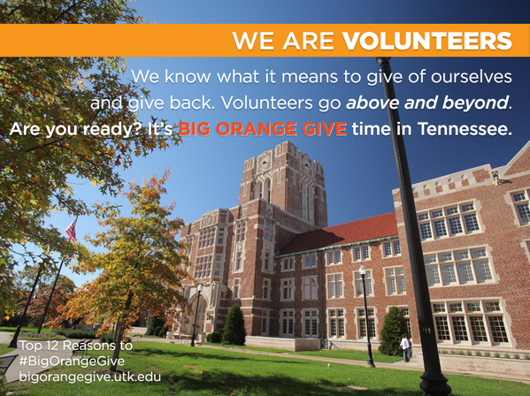 ImpactUT's tweet image. It is #BigOrangeGive time in Tennessee! Give a gift of any size this week!