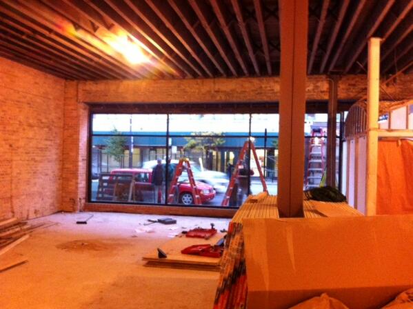 AmberBldgChi's tweet photo. A look from the inside. http://t.co/rFOziOAjXI
