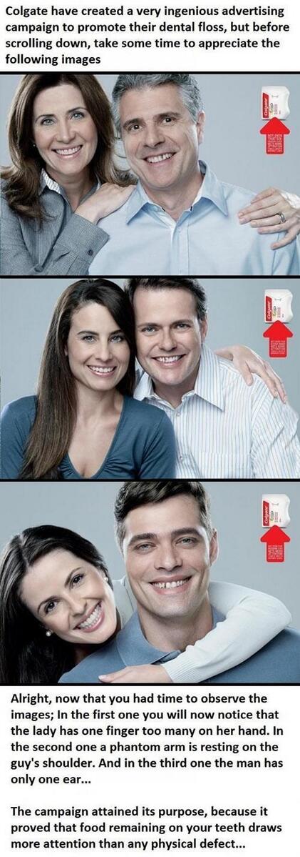 Colgate shows just how important it is to floss!
