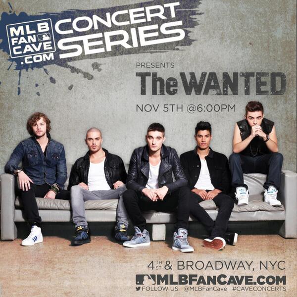 thewanted's tweet photo. NYC: Who is coming to see us @MLBFanCave today @ 6pm? First come, first in! http://t.co/j2dFuQhJVA #WordOfMouth