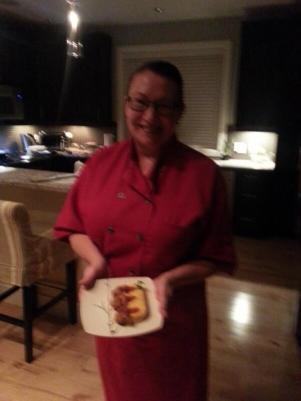 LyneDuberry's tweet photo. Thank you Shirley Lang of kitchens of  distinction for a magical evening at our home for our 9th wedding anniversary http://t.co/PJBlAxwI2L