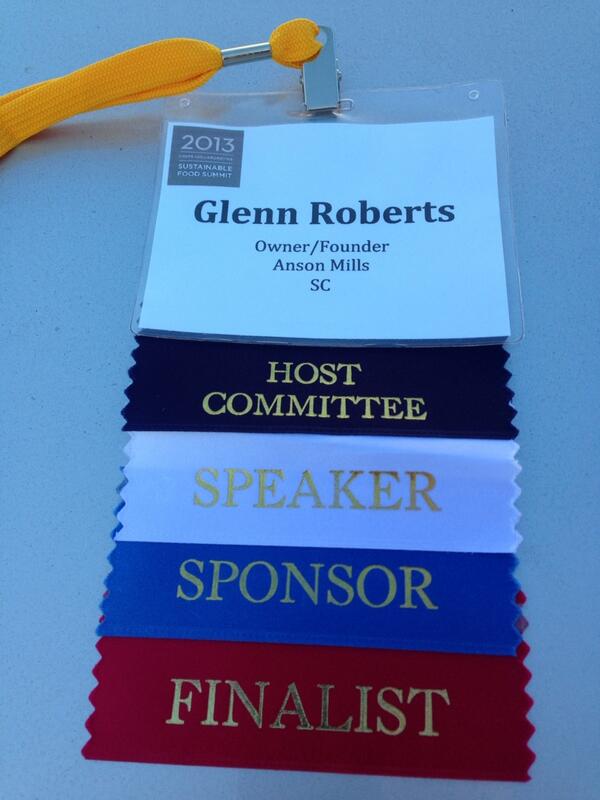 AnsonMills's tweet photo. A big honor for Glenn at #ChefSummit13 this afternoon in Charleston. http://t.co/fwhWPvsBml