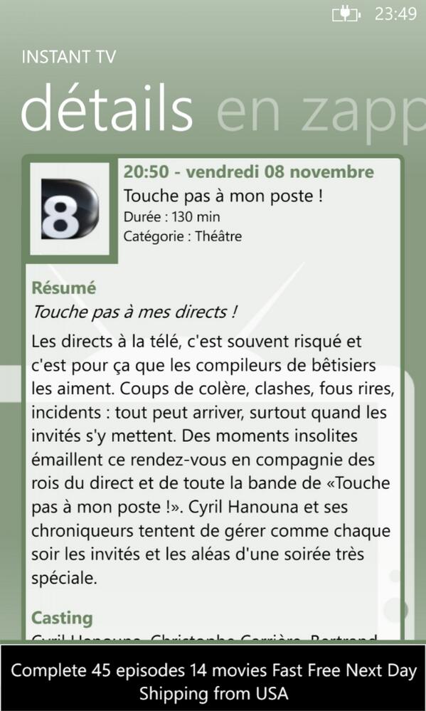EthanStinson's tweet image. Pour l'appli #instantTV : #TPMP est considéré en catégorie Théâtre.... C'est pas faux finalement!