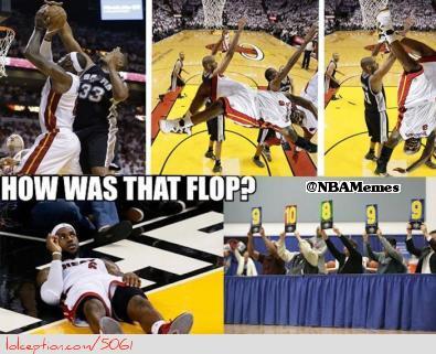 NBAMemes's tweet image. LeBron James Flopping!  lolception.com/5061