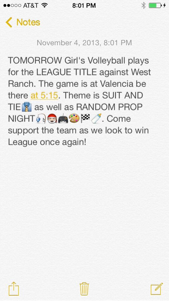 vikingnation24's tweet photo. #GirlsVball #LeagueChampionship #RaySanchez #VNAT http://t.co/Qoa2HG3lHA