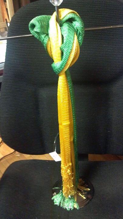 GiftShopCudahy's tweet photo. Green &amp; Gold scarves! Today's prize for our PACKER GAME-DAY GIVEAWAY on our Facebook page! http://t.co/2jjsIQeO3R