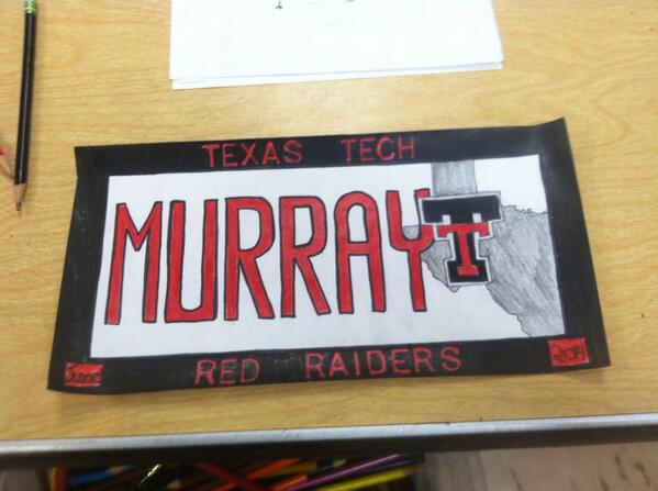 FarmGirlMaryMoo's tweet image. This will be my license plate down in Texas one day ☺️ @TexasTech #GraphicsClass #BigDreams