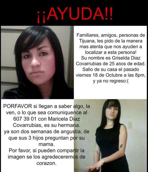 LASREYNAS_OBL's tweet photo. @panchooblimon @JuanOBLimon PORFAVOR me regalan un #RT para encontrar a esta chica que esta desaparecida #Tijuana http://t.co/vzSnAppNP2