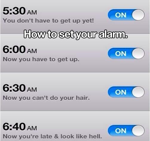 How to set your alarm