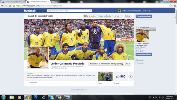 Muchachos! los invito para que me visiten en mi fans page facebook.com/leidercalimeni… y superemos los 1.000 likes.