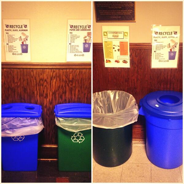 PhiDeltColgate's tweet photo. Thank you for the new Recycling Bins!!! @ColgateSstnblty #GoGreen #BroadStreetChallenge http://t.co/1KDi1MEPMT