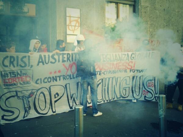 Milano #15N (foto da twitter @CutMilano)