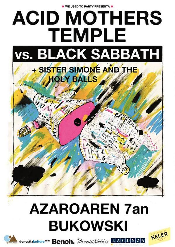 KelerDonostia's tweet photo. Próxima propuesta de @donostikluba_: una banda psicodelica japonesa tocando a Black Sabbath. El jueves en @LeBukowski http://t.co/kKjL9rRTWA