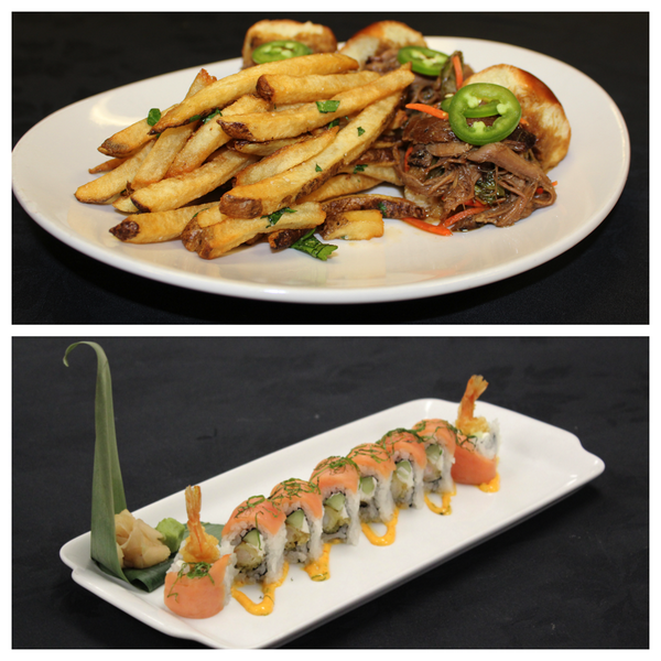 FairmontChicago's tweet photo. Would you prefer our Pulled BBQ Pork Sliders or our Shrimp Tempura Speciality Roll? http://t.co/ty2YAkQyG5 http://t.co/LIzwEtEeKw