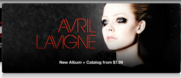 OhAvrilBrasil's tweet photo. BANNER do AVRIL LAVIGNE no iTunes! http://t.co/DTzbwtdUN4  #AvrilLavigneOniTunesNow http://t.co/bgkBWawiG8