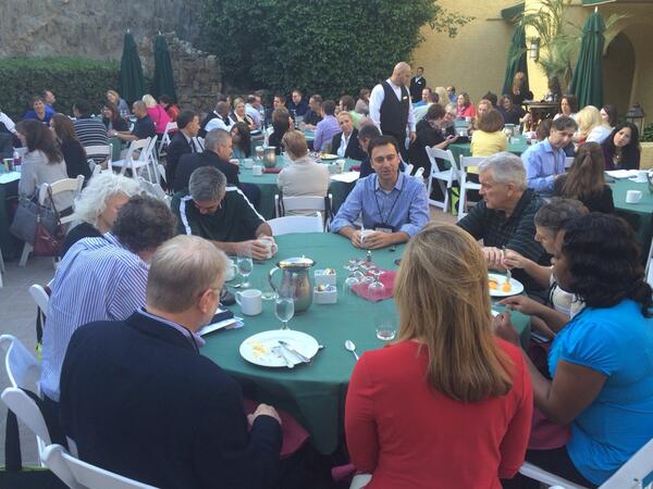 QueueGuru's tweet image. Gen. session starts in about 20 minutes. In the West Courtyard ballroom. #CCCon