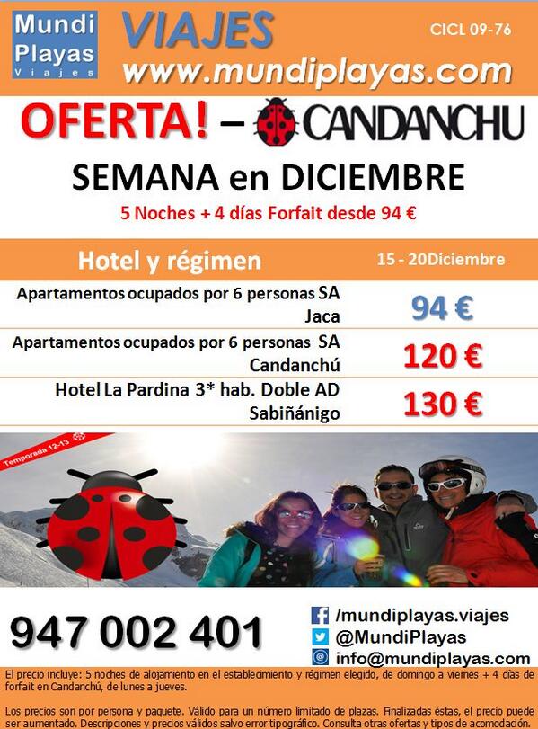 OFERTAS DE NIEVE con MundiPlayas.com - Foro Ofertas Comerciales de Viajes