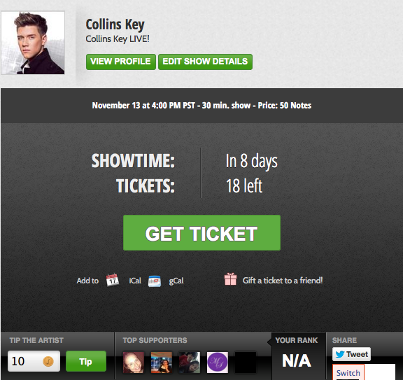 CollinsKeyST's tweet photo. OMG! 18 tickets left &amp; 8 days away! Don't miss this show #KEYPERS! It will NOT be recorded! http://t.co/psH4QA4hpq RT http://t.co/yzfsXsadiD