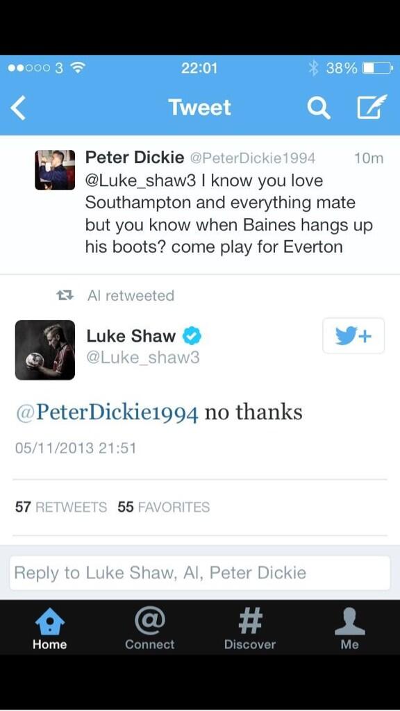 RStevenson96's tweet photo. “@SportHumour: LukeShawLAD - @Luke_shaw3 http://t.co/qDsRbScP9f” hahaha 🙈👍😂 @KevinCastle96