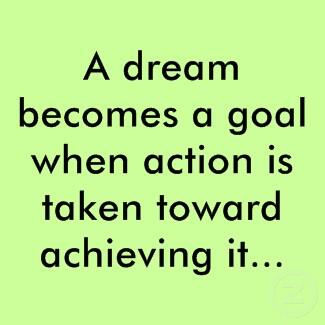 NicholasCoriano's tweet image. A dream becomes a goal when action is taken toward achieving it.