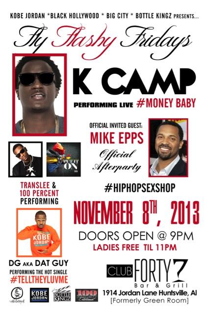 kcamp's tweet image. #MONEYBABY #MONEYBABY @kcamp427 @KingHenryWelch &amp;amp; @TheRealMikeEpps w/ @WhoAmIDatGuy #CLUB47 #AFTERPARTY #huntsville