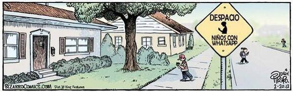 Cuidado con lo que haces mientras caminas. Buen provecho.