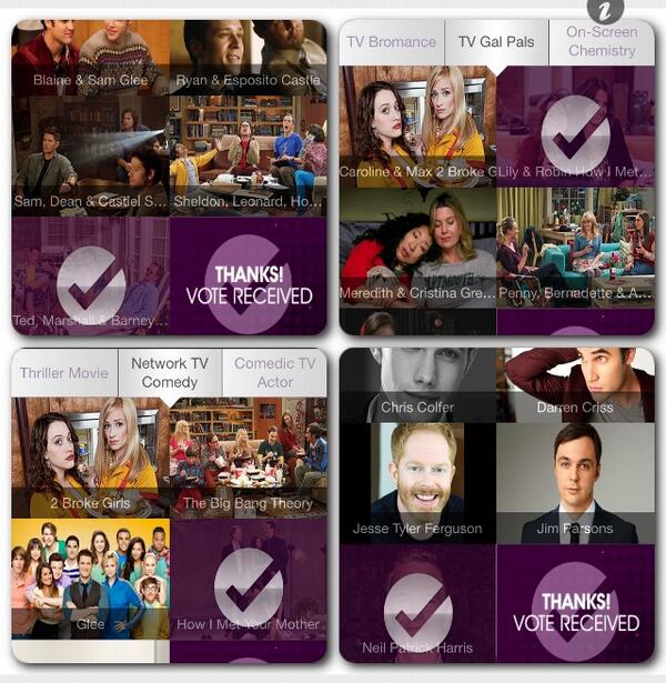 Calling all #HIMYM fans #peopleschoice  #votelikecrazy @peopleschoice @ActuallyNPH @CobieSmulders