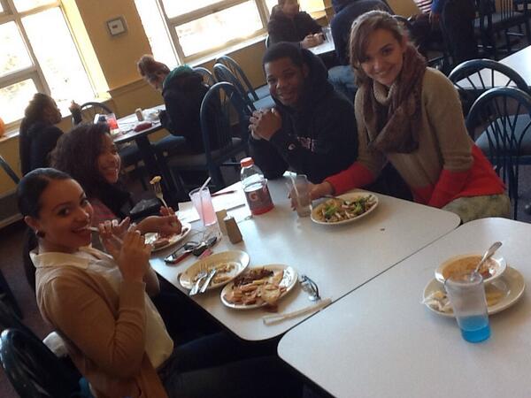 #RegComm214 "I like the cafeteria because we it's easier to interact with our classmates and friends."-Xhulia B.