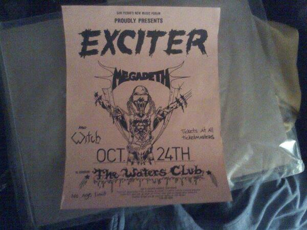 MegadethEcuador's tweet image. #GarSamuelson's first show in @Megadeth #Flyer/Flyer del primer show de Gar Samuelson en #Megadeth