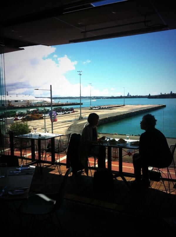 cuisinemagazine's tweet photo. Check out the view at #Ostro @SeafarersBmrt @JoshEmett http://t.co/AVWlD6W4GU