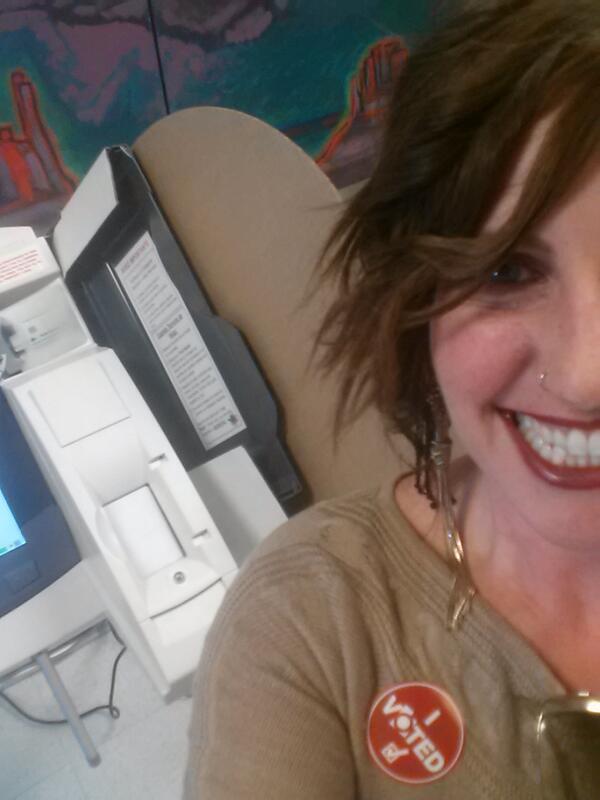 Shellsville's tweet photo. City council elections, SLC, UT.  2 hours till polls close.  Sadly, I was voter number 39. @KCPW @WNYC #voterselfie http://t.co/rwX5NIQpF7