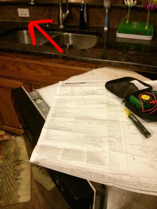kevinmonroe's tweet photo. Dangerously close to going all EE on my dishwasher.. Then I asked myself, "what does that switch do?". http://t.co/e9dwkW3CCu