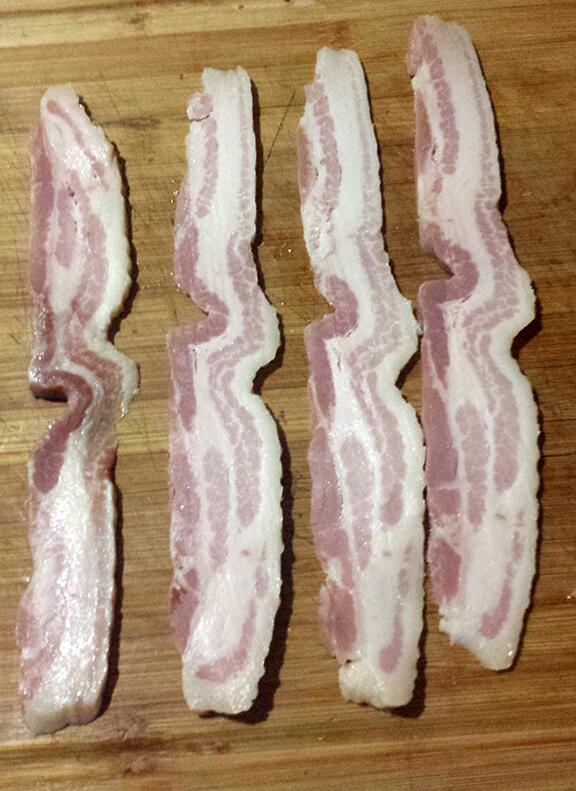 Bacon Project Day 8: Looks like bacon, have to work on my slicing skills.