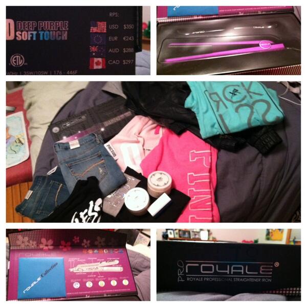 lysssssssx's tweet image. today was a good day 💁😏☺️ welcome to the family royale pro hair straightener😍😘💕💕 #mall #lotsofshit #(: