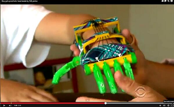 newcitymag's tweet photo. Boy gets prosthetic hand made by 3D printer!!!
http://t.co/szztuZDqv9 http://t.co/zSKZ0DN6Ti