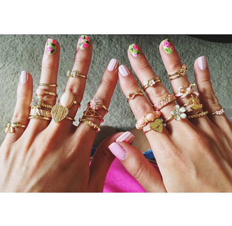 Forever21's tweet photo. Who else has a hard time choosing only one?  Shop rings here: http://t.co/R0bENuOs0w http://t.co/0L3ydxjHKo