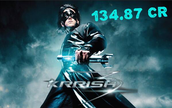 134.87 cr just in 5 days for your SuperHero  Tuesday collections reached 26.26 cr. We LOVE you all...  #Krrish3