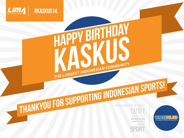 ligamahasiswa's tweet photo. Dari semua staff @ligamahasiswa ingin ucapkan happy birthday ke @kaskus. Thank you untuk supportnya selalu #Kaskus14 http://t.co/iVq8PCwv0B