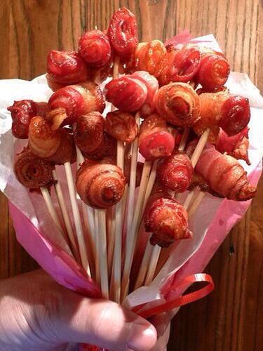 FoodHarp's tweet photo. Bacon Roses. https://t.co/aKvOviQbUb,,,