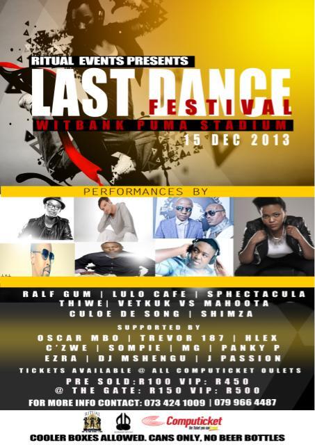 ritual_events's tweet photo. Last dance festival on the 15th of december at the witbank puma stadium http://t.co/Fr0XLX7bqO