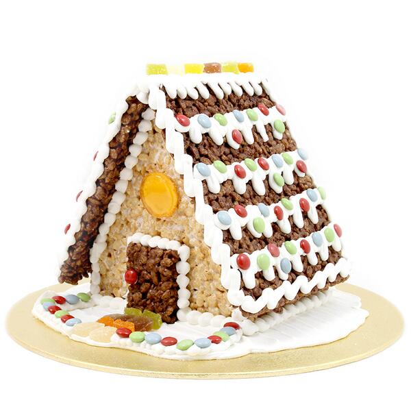asda's tweet photo. RT if you know someone who'd love to make one of these! Build your own with our Christmas Crispy House Kit - just £5. http://t.co/l0mahmmWGW