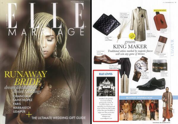 WedRedStudios's tweet photo. WedRed features in this month's ELLE Marriage Magazine!  
Get Your Copies Now!   
Issue: November (page 29) http://t.co/1myo2azu0V